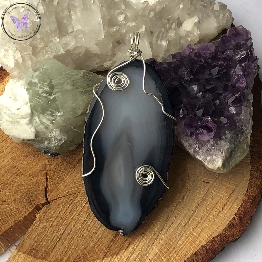 Agate Slice Pendant